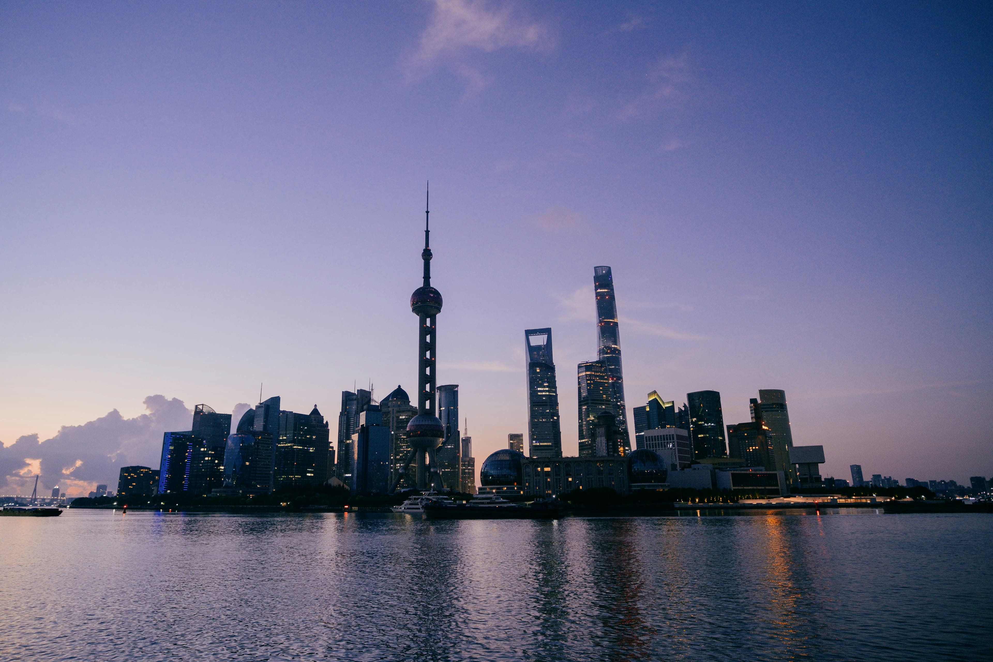 Shanghai skyline above the Huangpu River, representing Carevia medical travel coordination in China